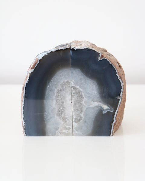 Agate Bookends - Natural 05