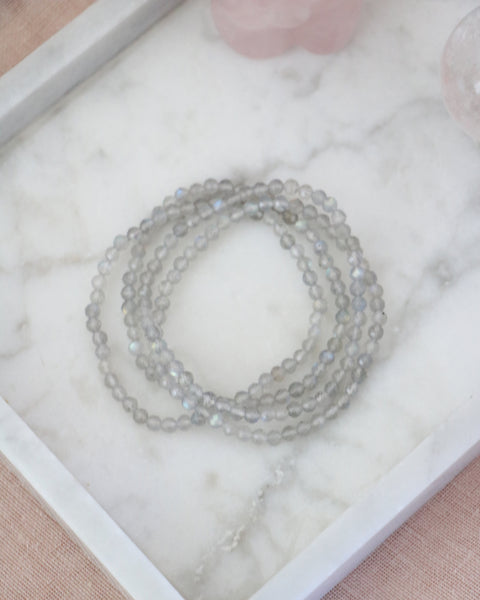 Labradorite Faceted Bracelet || 4mm