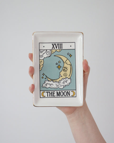Vintage Tarot Trinket Dish - The Moon