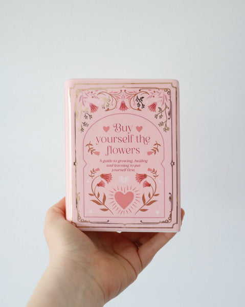 Buy the Flowers - Book Shaped Vase Pink