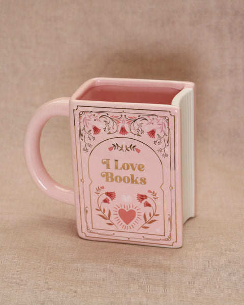 Book Lover - Book Mug Pink