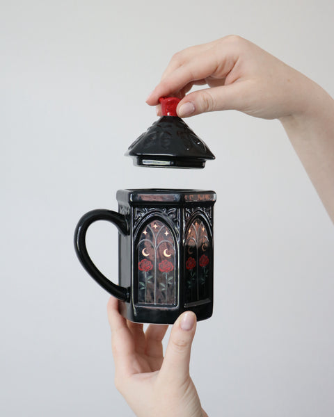 Gothic Rose Cathedral Lidd Mug