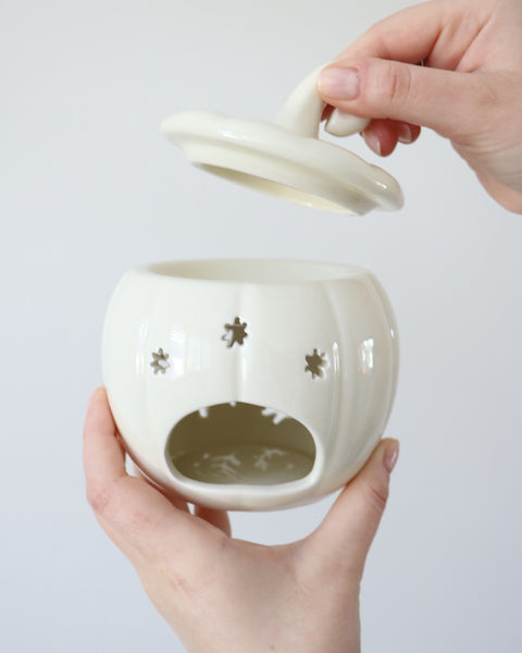 Cream Folk Pumpkin Oil Burner & Wax Melt Warmer