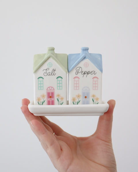 Pastel Cottage Salt & Pepper Shakers
