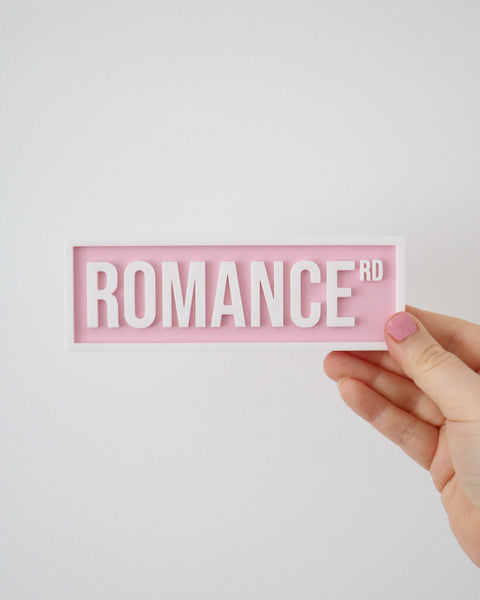 Romance - Book Shelf Sign
