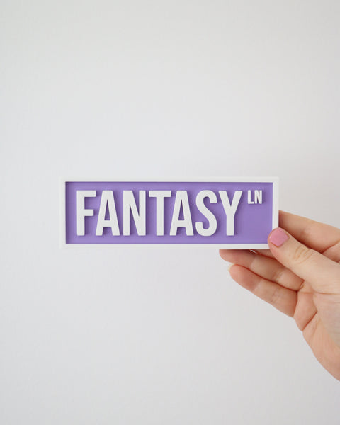 Fantasy - Book Shelf Sign
