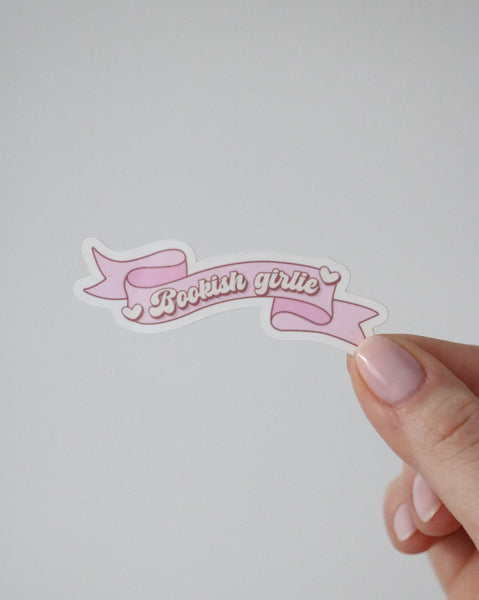 Bookish Girlie Banner Sticker