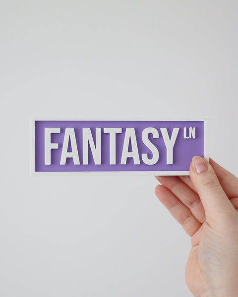 Fantasy - Book Shelf Sign
