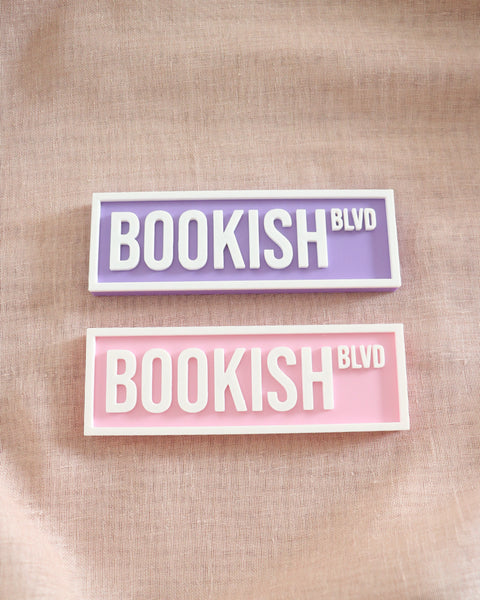 Bookish - Book Shelf Sign