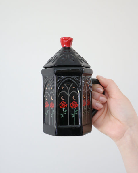 Gothic Rose Cathedral Lidd Mug