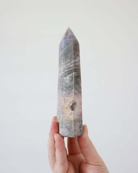 Ocean Jasper Point - Druzy Pocket