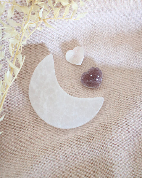 Crystal Moon & Heart Set