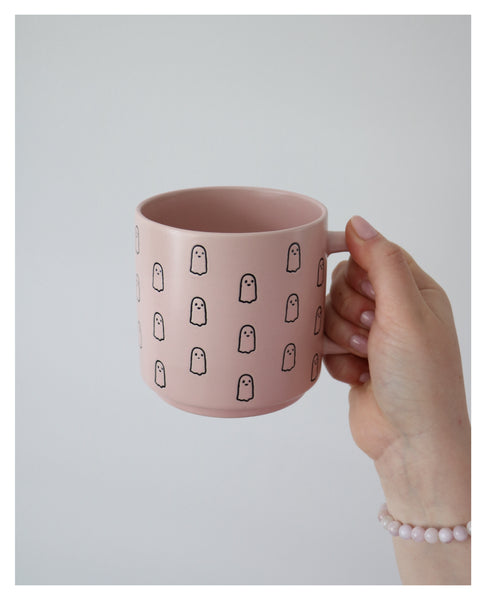 Pink Ghostie Mug