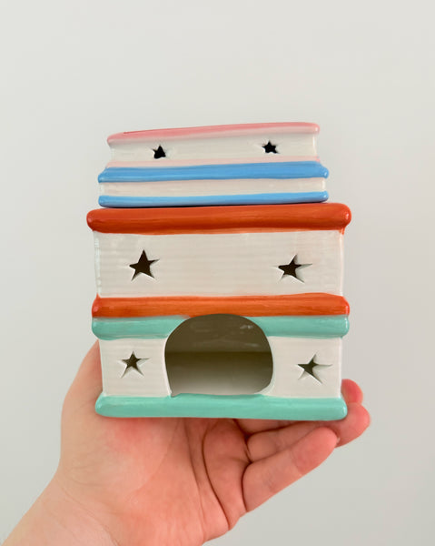 Travel Book Stack Oil Burner and Wax Warmer