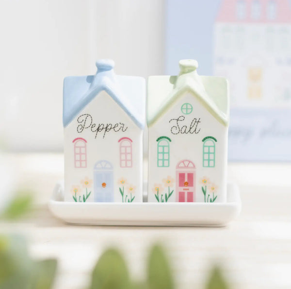 Pastel Cottage Salt & Pepper Shakers