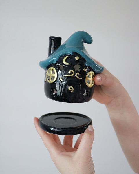 Moonwave Cottage Incense Cone Holder