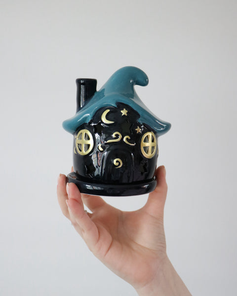 Moonwave Cottage Incense Cone Holder