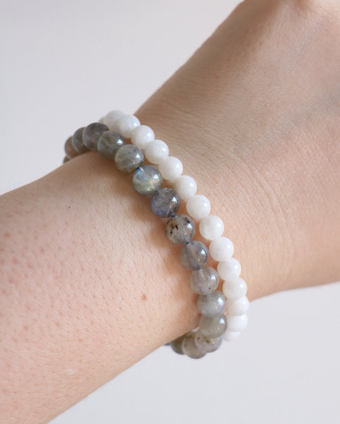 Crystal Bracelets - Labradorite, Moonstone, Peach Moonstone