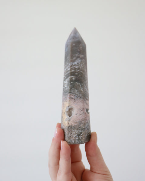 Ocean Jasper Point - Druzy Pocket