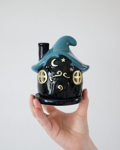 Moonwave Cottage Incense Cone Holder