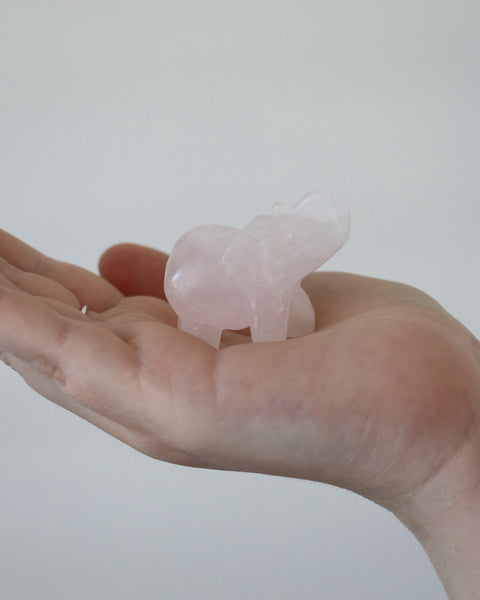 Rose Quartz Elephant