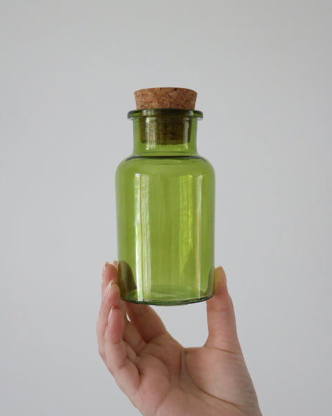Apothecary Bottle - Olive Green