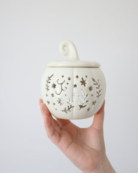 Cream Folk Pumpkin Oil Burner & Wax Melt Warmer