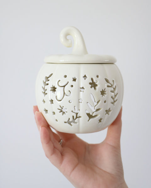 Cream Folk Pumpkin Oil Burner & Wax Melt Warmer
