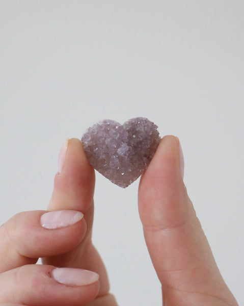 Amethyst Cluster Heart - 01