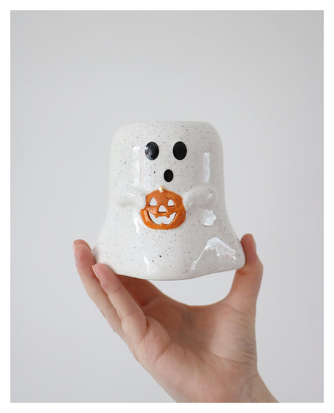 Ghost & Pumpkin Tea light Oil Burner