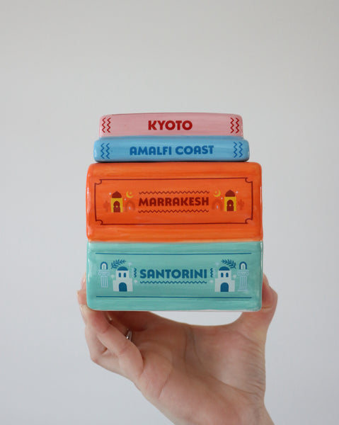Travel Book Stack Oil Burner and Wax Warmer
