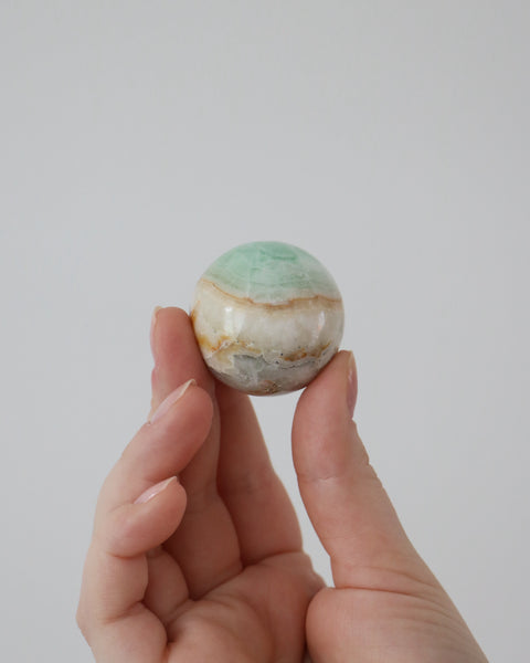 Caribbean Calcite Sphere - Small