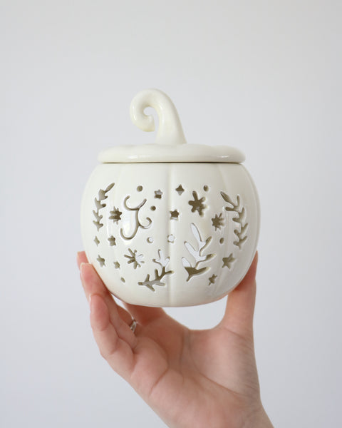 Cream Folk Pumpkin Oil Burner & Wax Melt Warmer