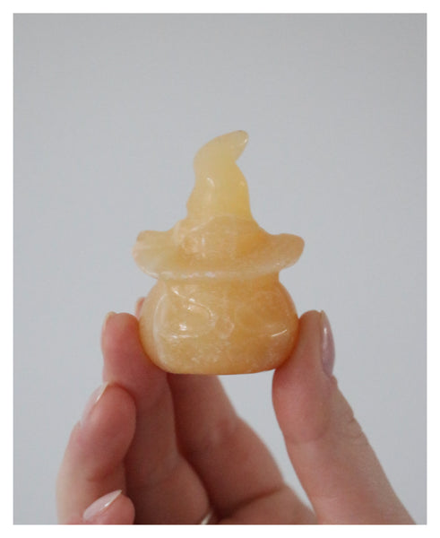 Pumpkin Head - Orange Calcite