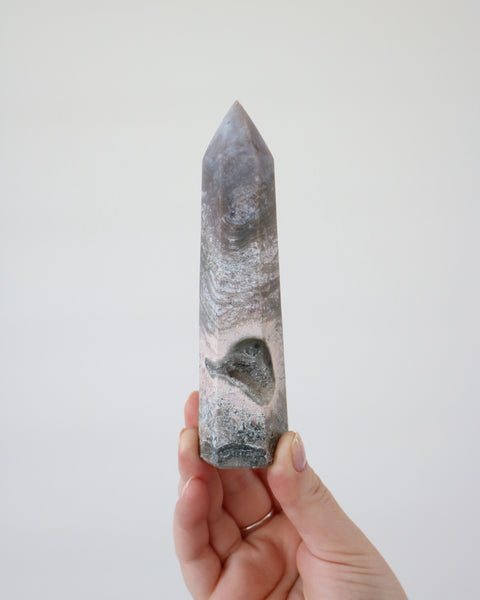 Ocean Jasper Point - Druzy Pocket