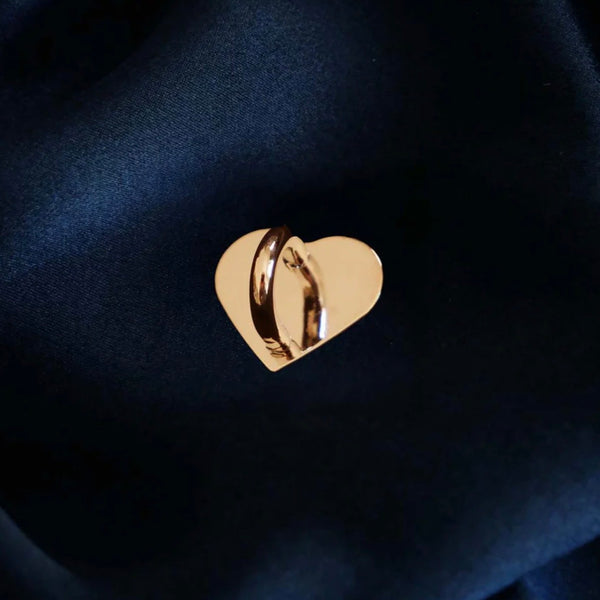 Heart Charm Anchor - Gold