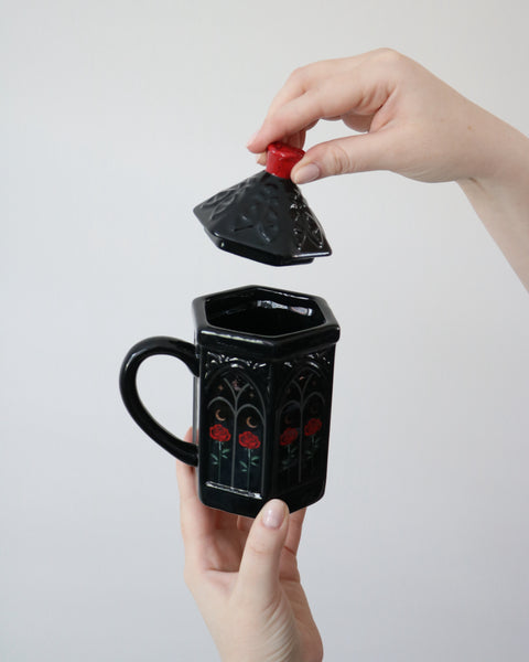 Gothic Rose Cathedral Lidd Mug