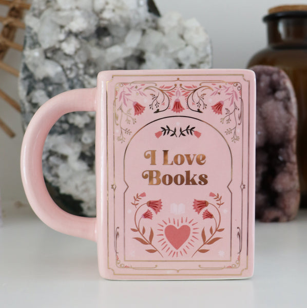 Book Lover - Book Mug Pink