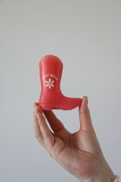 Stay Wild Boot Candle