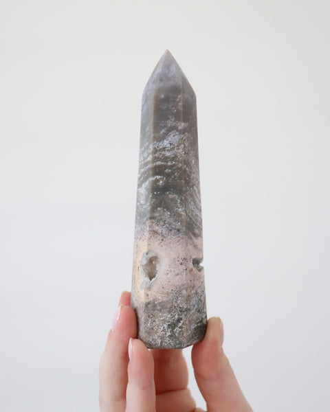 Ocean Jasper Point - Druzy Pocket