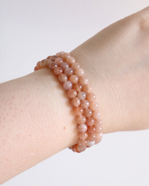 Crystal Bracelets - Labradorite, Moonstone, Peach Moonstone