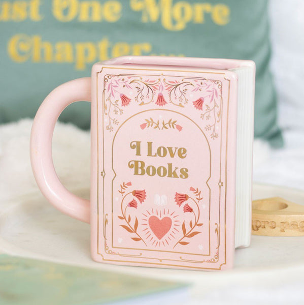 Book Lover - Book Mug Pink
