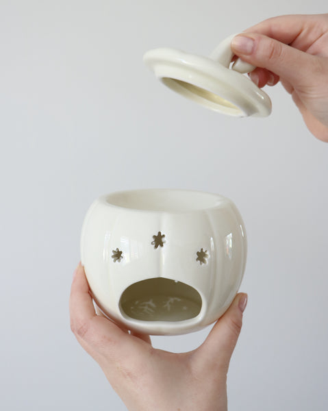 Cream Folk Pumpkin Oil Burner & Wax Melt Warmer