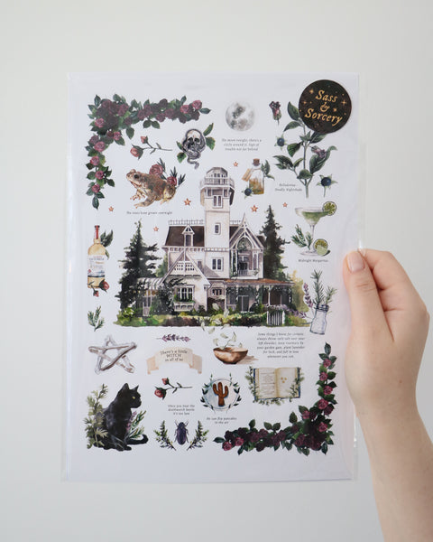 Practical Magic Story - Water Colour Print A4