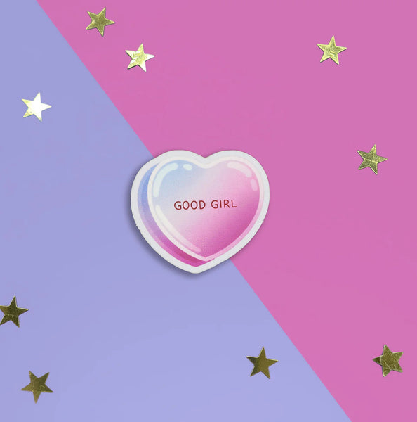 Good Girl Candy Heart Sticker