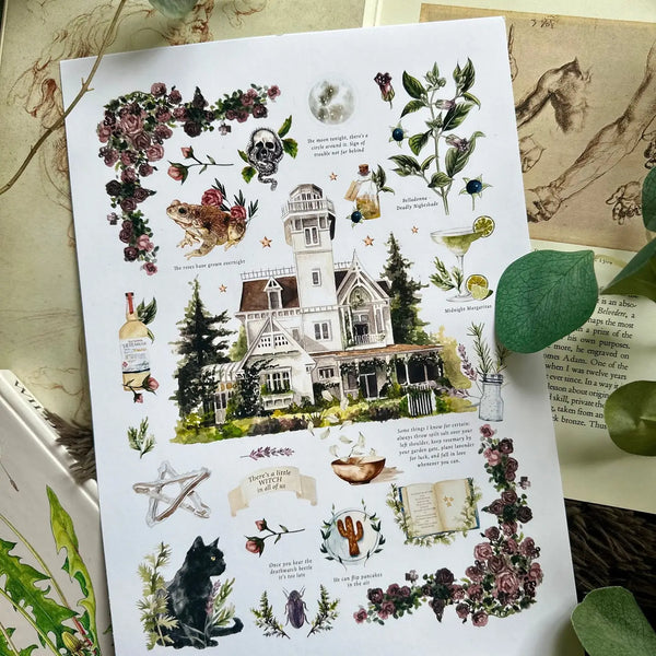 Practical Magic Story - Water Colour Print A5