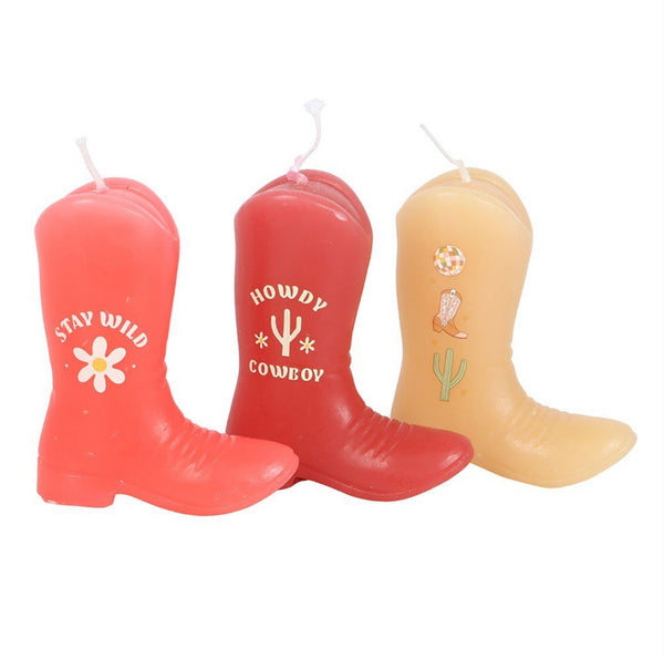 Decorative Cowboy Boot Candles