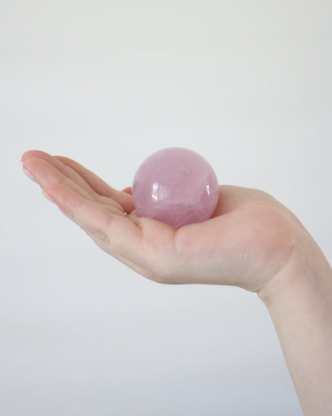 Rose Quartz Sphere - 02