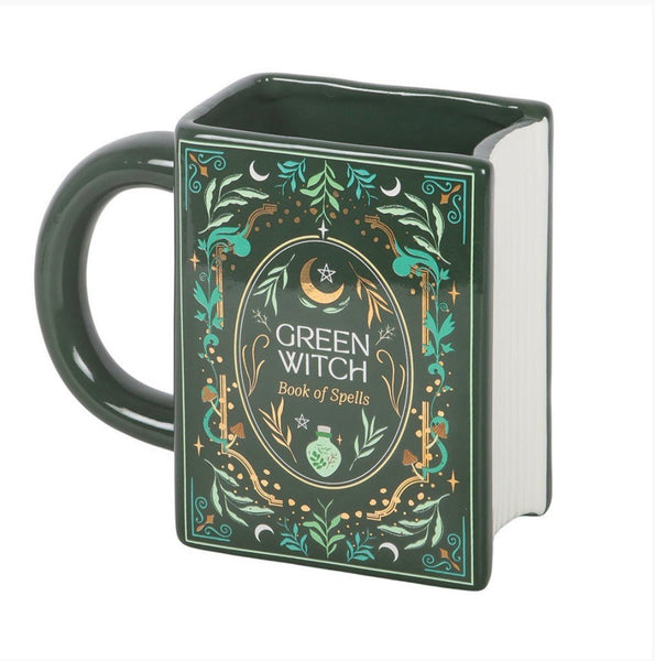 Green Witch Book Mug