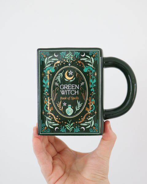 Green Witch Book Mug